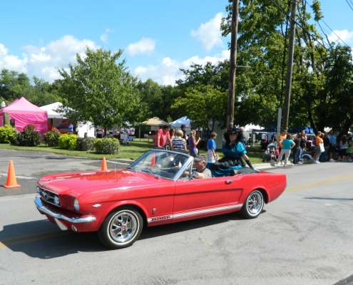 Mustang in parade