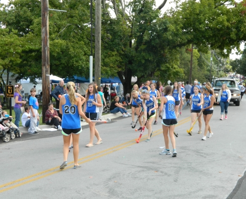 Sports team in parade